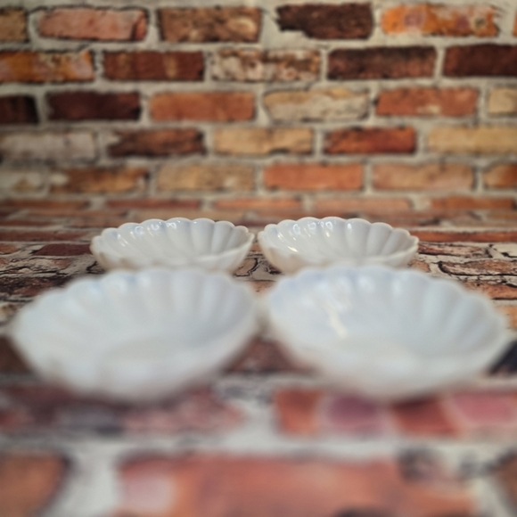 Vintage Hazel Atlas Swirl Fruit Bowls Set Of 4 - Picture 7 of 8